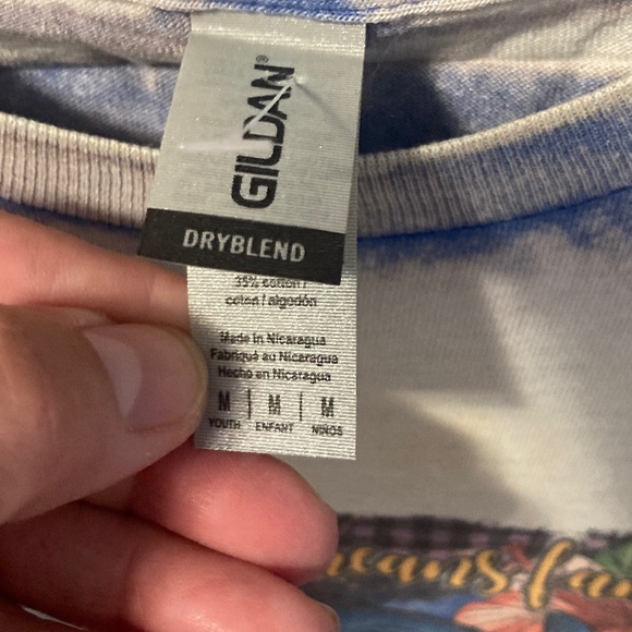 Stitch Gildan Blue Tie-Dye Kids T-Shirt with Graphic - Picture 2 of 3